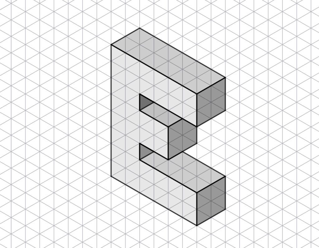 Isometric Square Characters Isometric letters