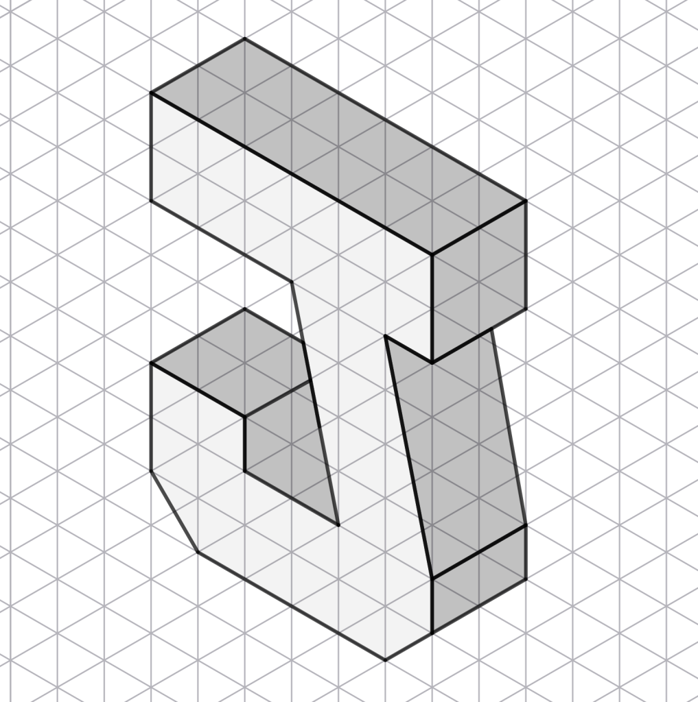 Isometric Square Characters Isometric letters